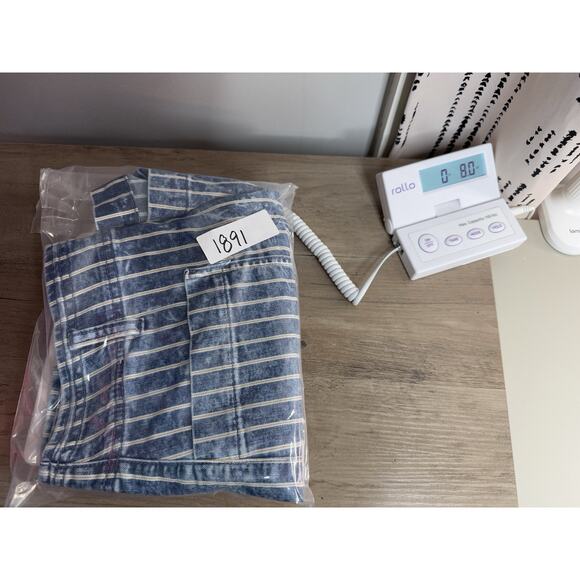 American Eagle Womens Striped Shorts 8 Hi Rise Western Rodeo Cowboy Retro Boho - Picture 9 of 9